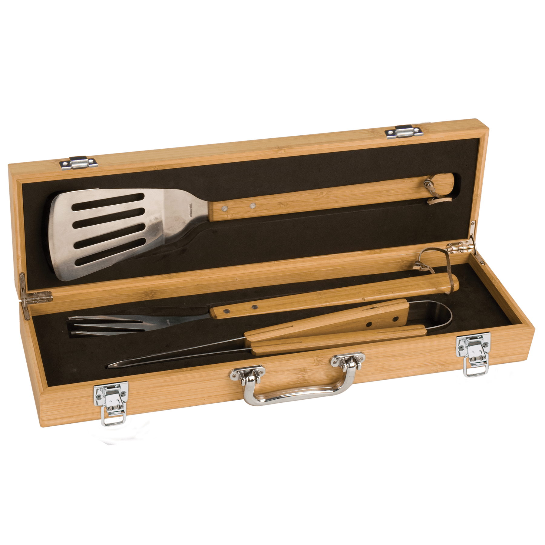 5½" x 19⅝" Bamboo BBQ Tool Set