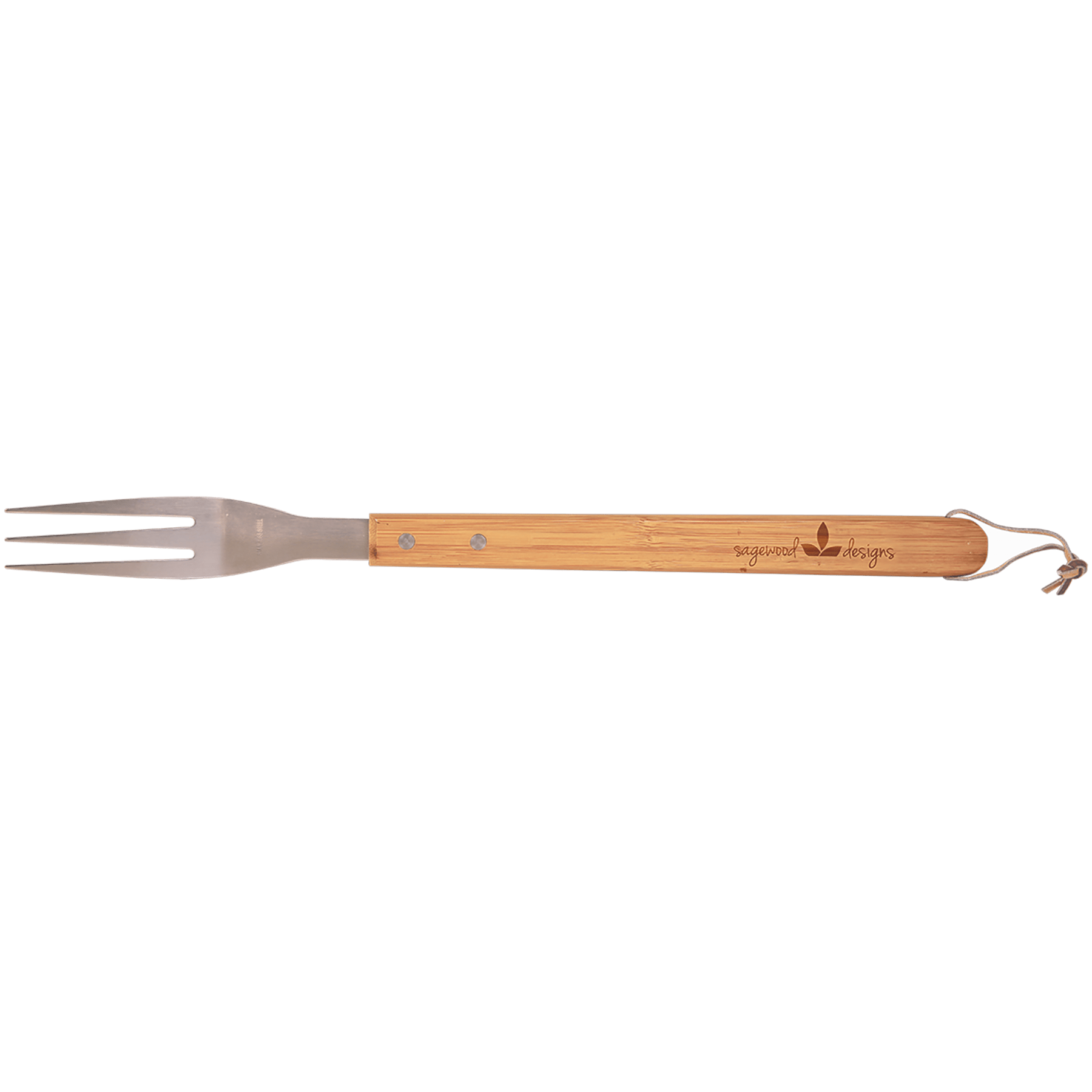 16¼" Bamboo-Handle BBQ Fork