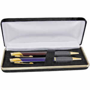 6½" x 2¾" Black Velvet Pen Gift Case