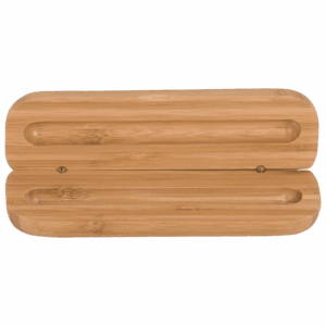 Wide Bamboo Single Pen Gift Case