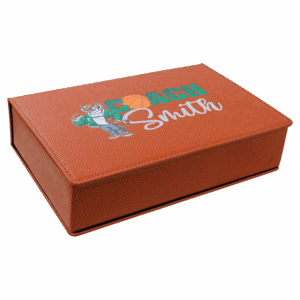 Basketball Leatherette Flask Gift Set