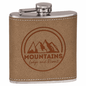 6 oz. Genuine Leather Flask
