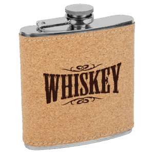 6 oz. Cork Leatherette Flask