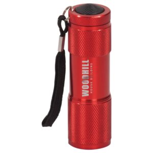 3⅜" Red 9-LED Flashlight