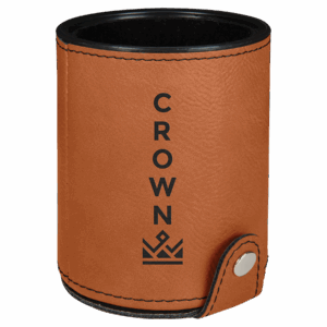 Rawhide Leatherette Dice Cup with 5 Dice