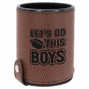 Football Leatherette Dice Cup with 5 Dice