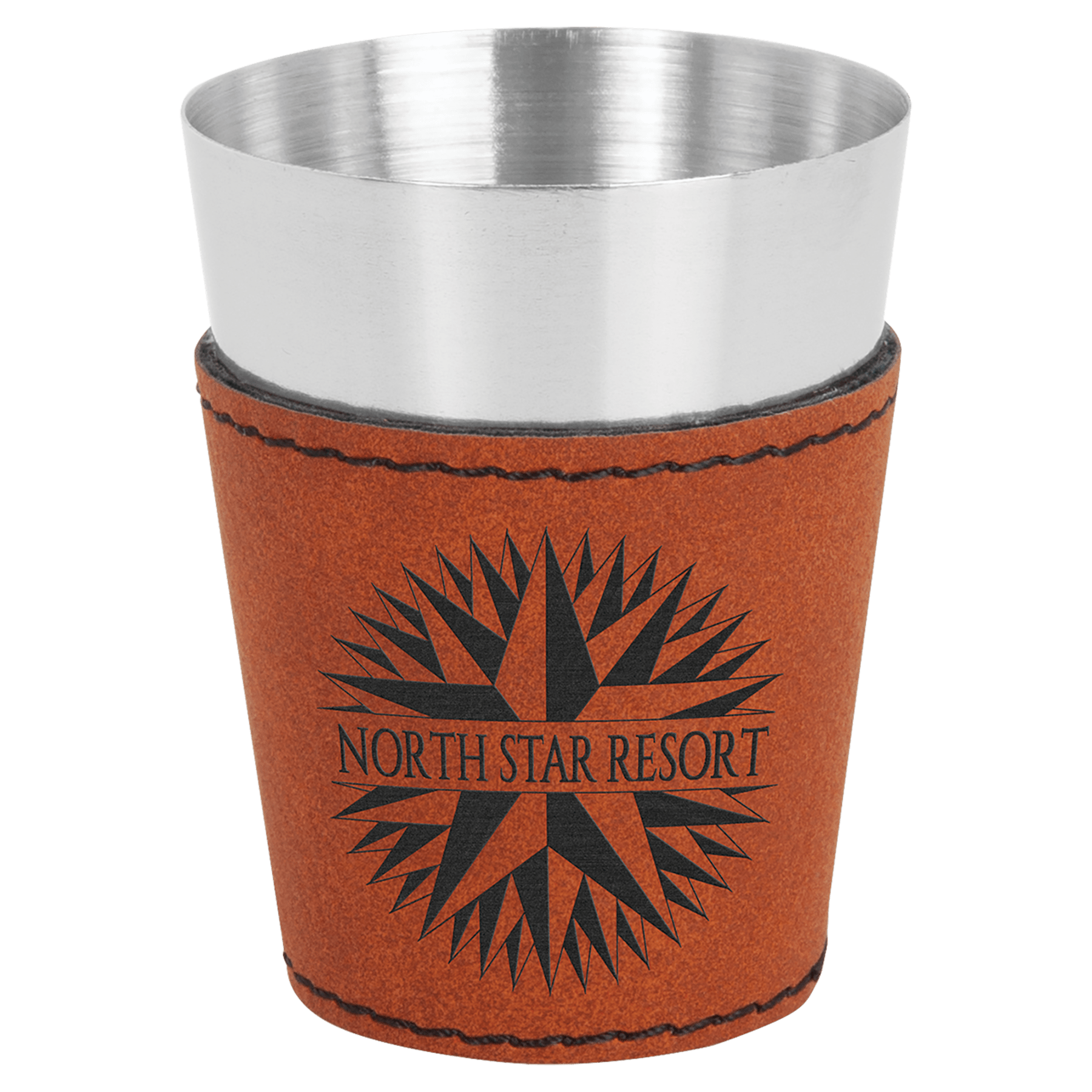 2 oz. Rawhide Leatherette Shot Glass