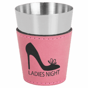 2 oz. Pink Leatherette Shot Glass