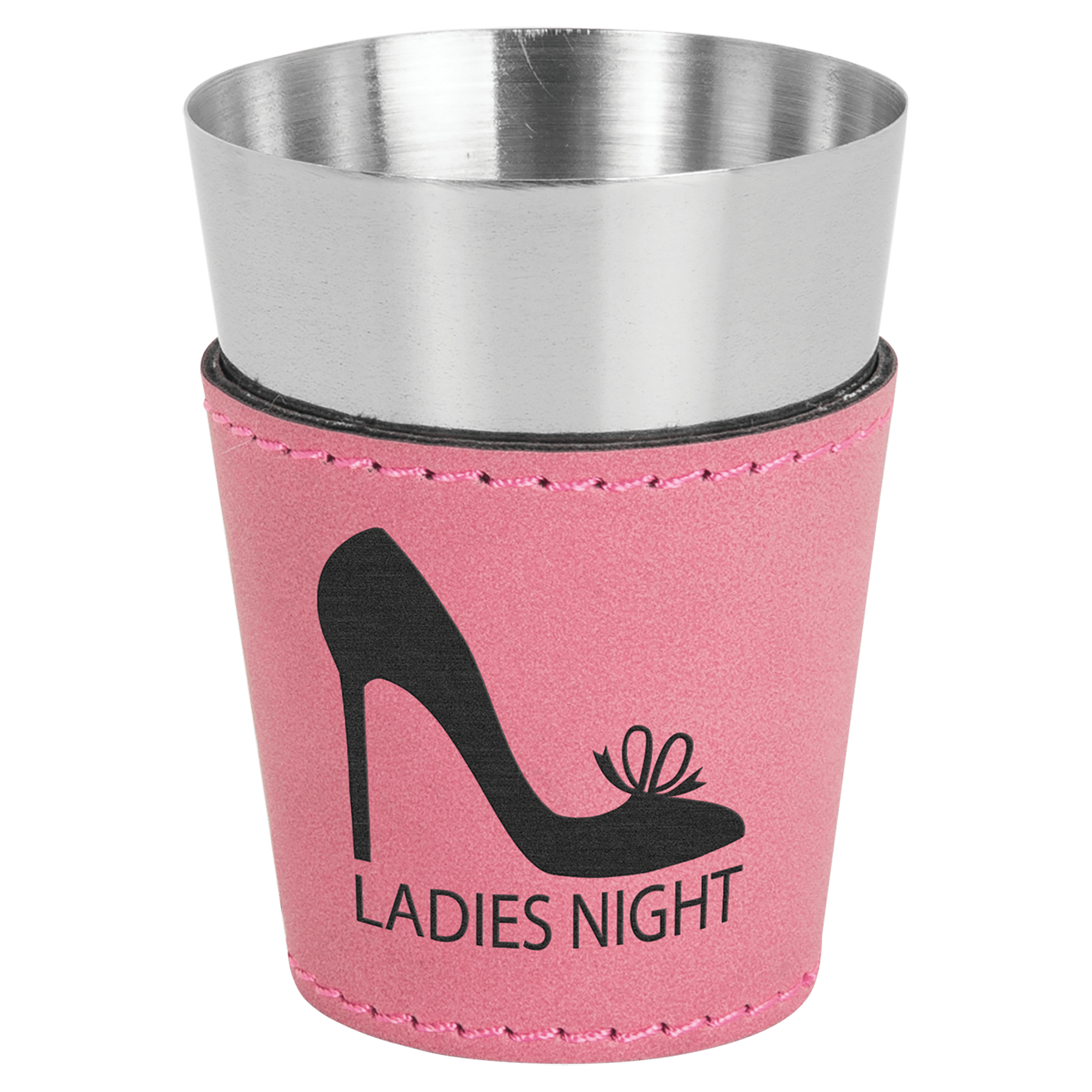 2 oz. Pink Leatherette Shot Glass