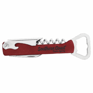 5¼" Rose Leatherette Bottle Opener