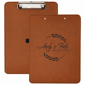 9" x 12½" Rawhide Leatherette Clipboard