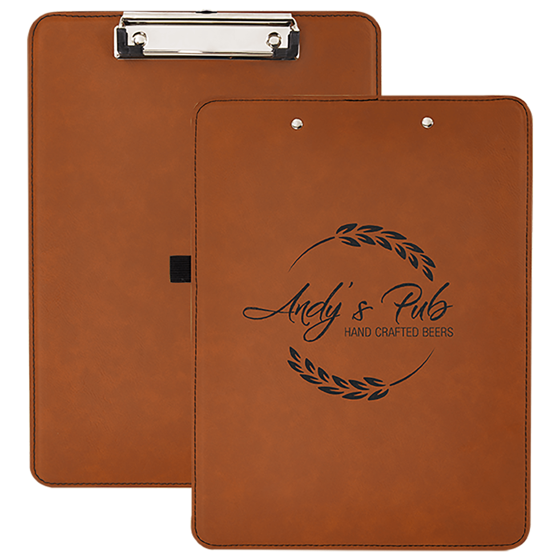 9" x 12½" Rawhide Leatherette Clipboard