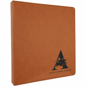 10½" x 11½" Rawhide Leatherette 3-Ring Binder with 1" Slant D Rings
