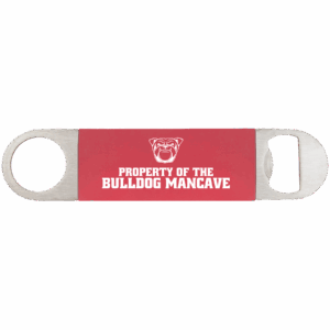 1½" x 7" Red/White Leatherette Bottle Opener