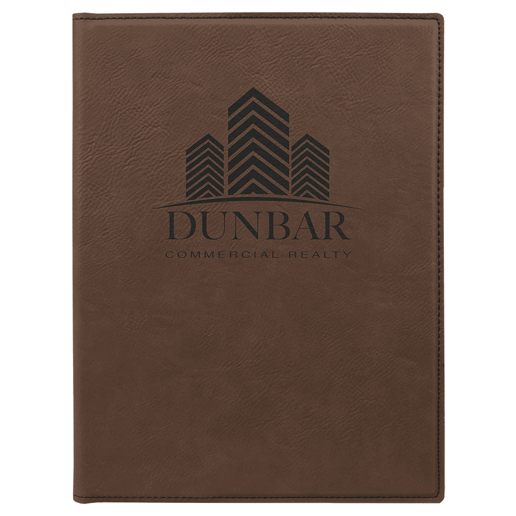7" x 9" Dark Brown Leatherette Portfolio