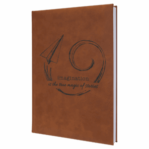 7" x 9¾" Rawhide Leatherette Journal with Lined Pages
