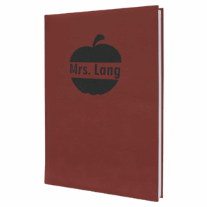 7" x 9¾" Rose Leatherette Journal with Lined Pages