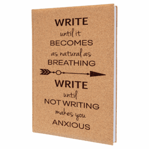 7" x 9¾" Cork Leatherette Journal with Lined Pages