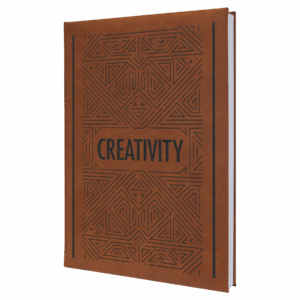 7" x 9¾" Rawhide Leatherette Sketch Book with Unlined Pages