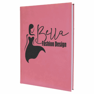 7" x 9¾" Pink Leatherette Sketch Book with Unlined Pages