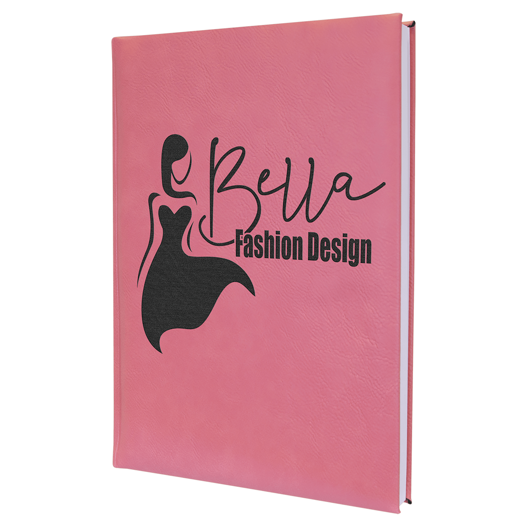 7" x 9¾" Pink Leatherette Sketch Book with Unlined Pages