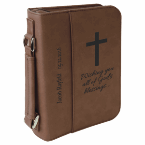 6¾" x 9¼" Dark Brown Leatherette Bible & Book Cover