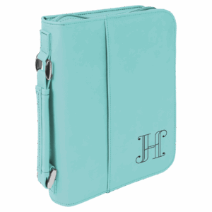 6¾" x 9¼" Teal Leatherette Bible & Book Cover