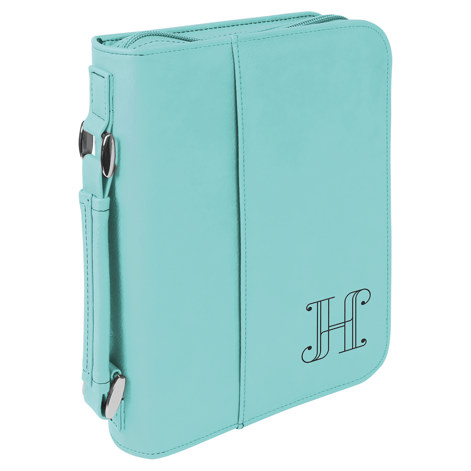 6¾" x 9¼" Teal Leatherette Bible & Book Cover