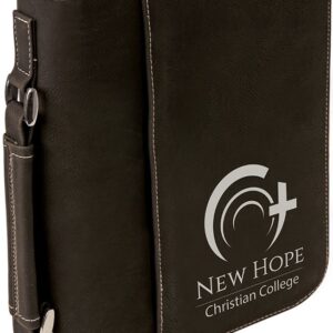 7½" x 10¾" Black/Silver Leatherette Bible & Book Cover