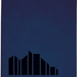 9½" x 12" Blue/Black Leatherette Portfolio