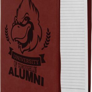 9½" x 12" Rose Leatherette Zippered Portfolio