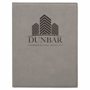 7" x 9" Gray Leatherette Portfolio