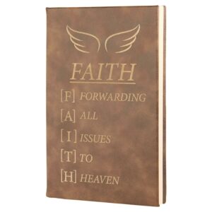 5¼" x 8¼" Rustic/Gold Leatherette Journal with Lined Pages