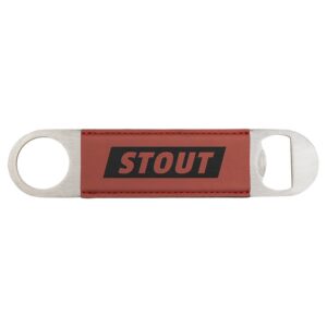1½" x 7" Rose Leatherette Bottle Opener