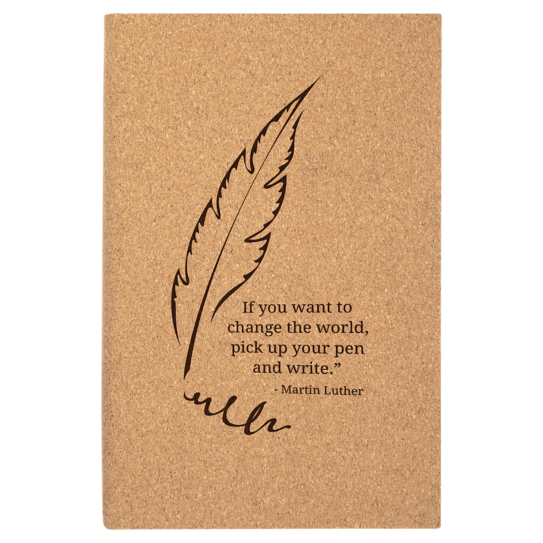 5¼" x 8¼" Cork Leatherette Journal with Lined Pages