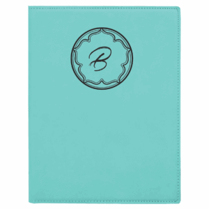 7" x 9" Teal Leatherette Portfolio
