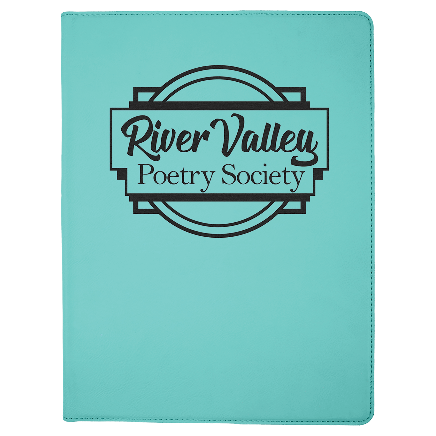 9½" x 12" Teal Leatherette Portfolio