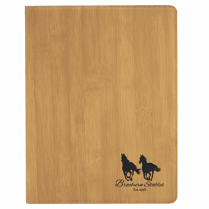 9½" x 12" Bamboo Leatherette Portfolio