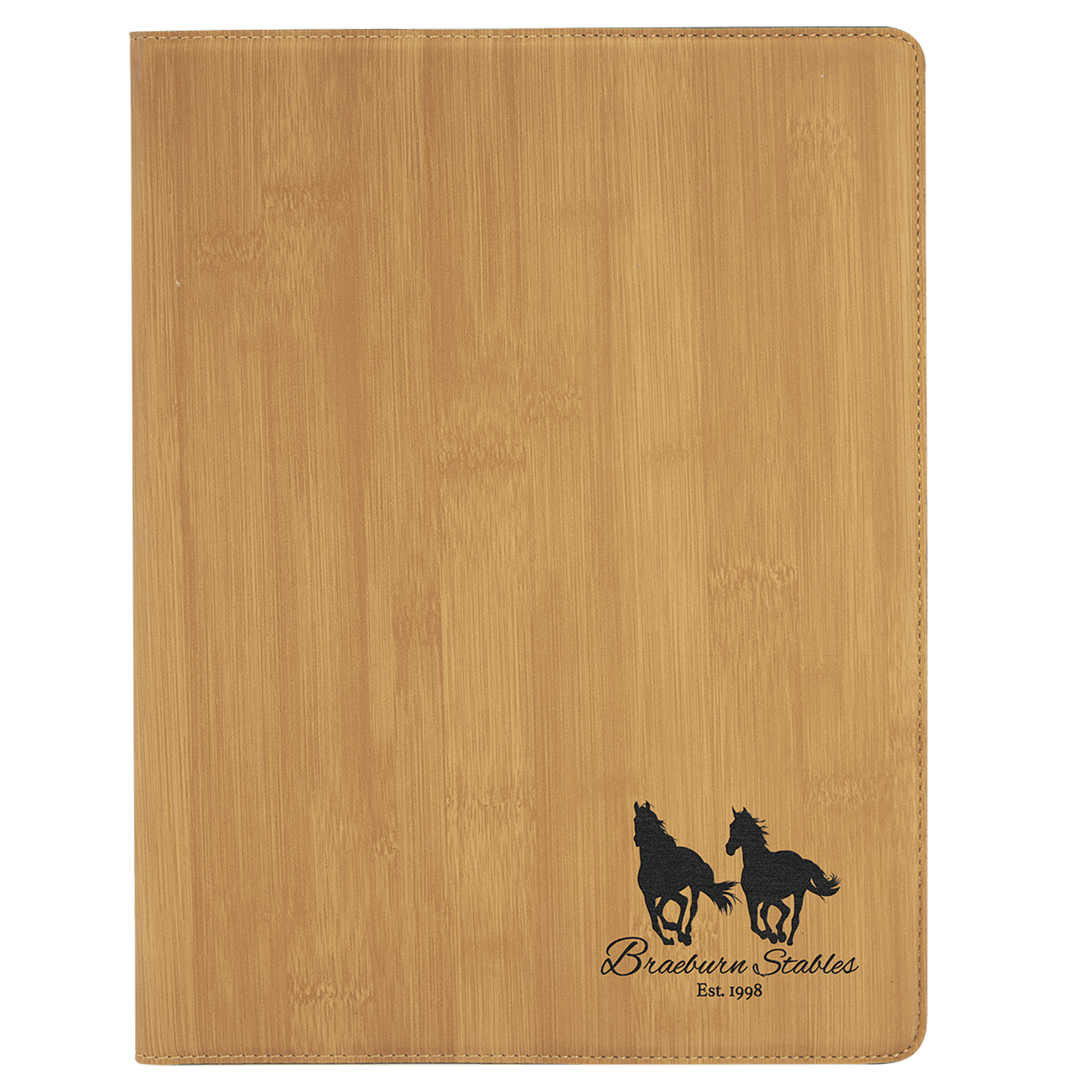 9½" x 12" Bamboo Leatherette Portfolio