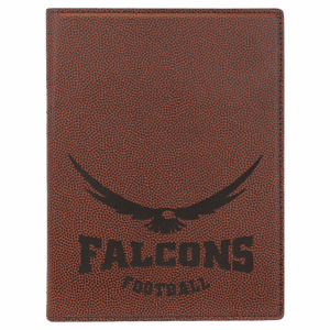 7" x 9" Football Leatherette Portfolio