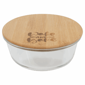 32 oz. Round Glass Food Storage Container