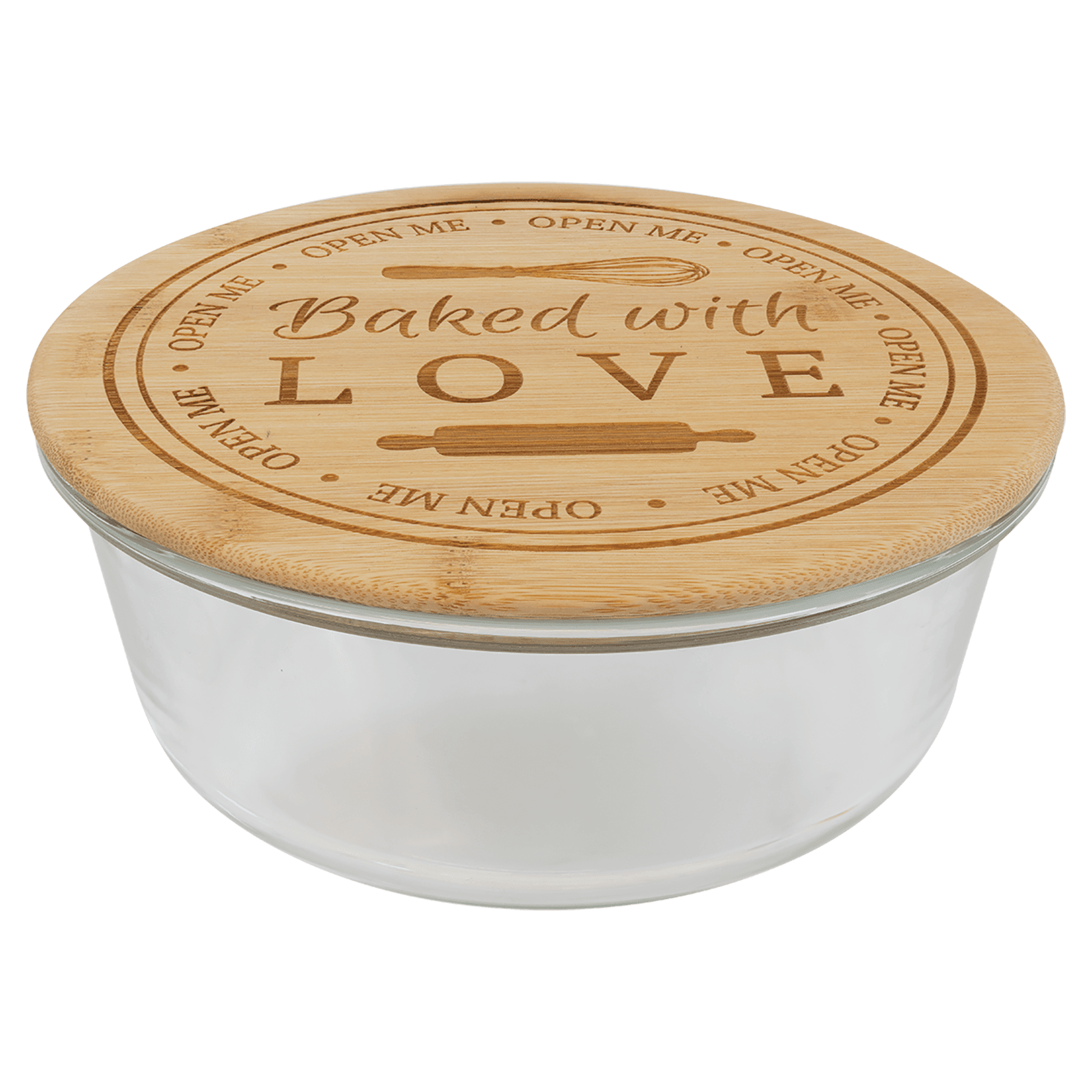 44 oz. Round Glass Food Storage Container