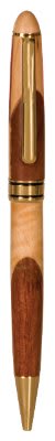 Wide Maple/Rosewood Combination Engravable Pen