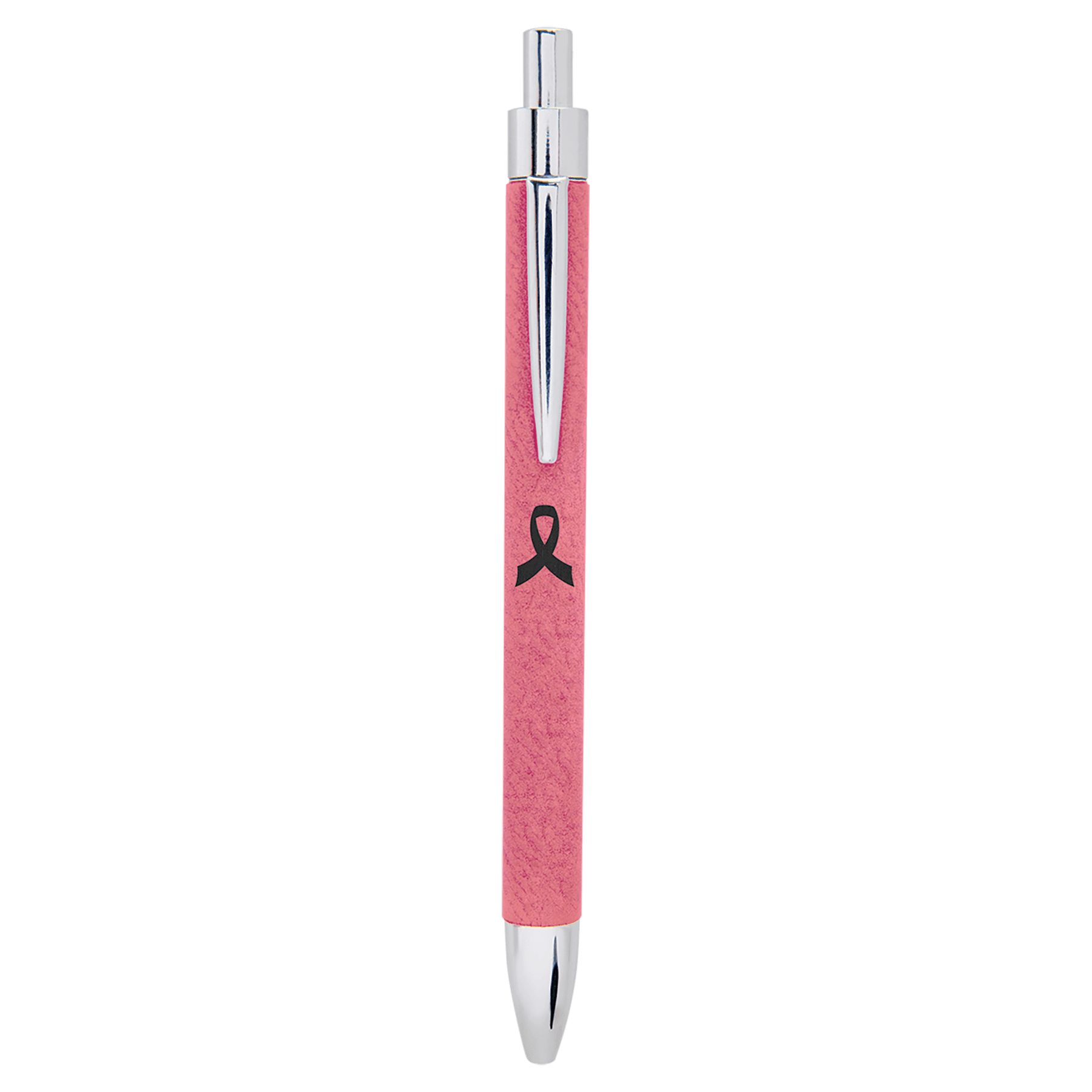 Pink Engravable Leatherette Ballpoint Pen