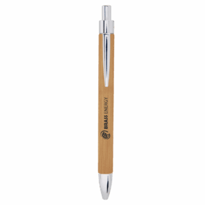 Bamboo Engravable Leatherette Ballpoint Pen