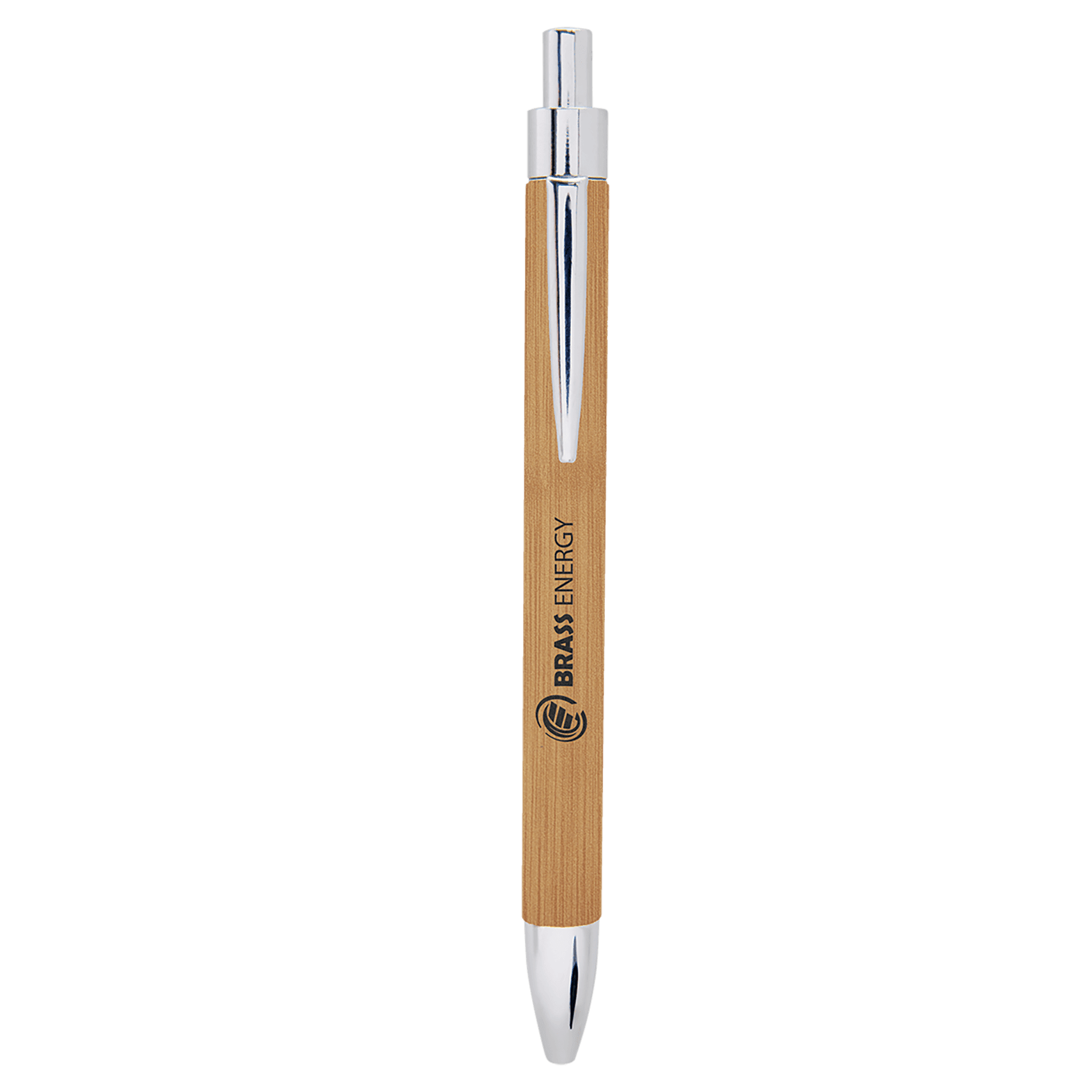 Bamboo Engravable Leatherette Ballpoint Pen