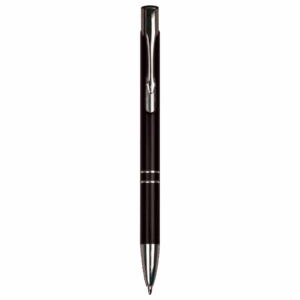 Black/Silver Trim Engravable Ballpoint Pen
