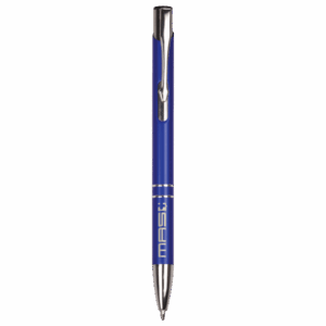 Blue/Silver Trim Engravable Ballpoint Pen