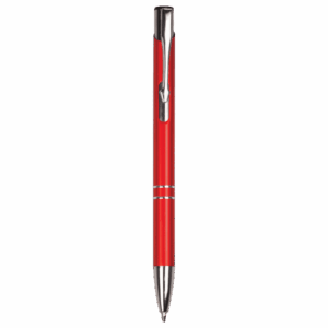 Red/Silver Trim Engravable Ballpoint Pen