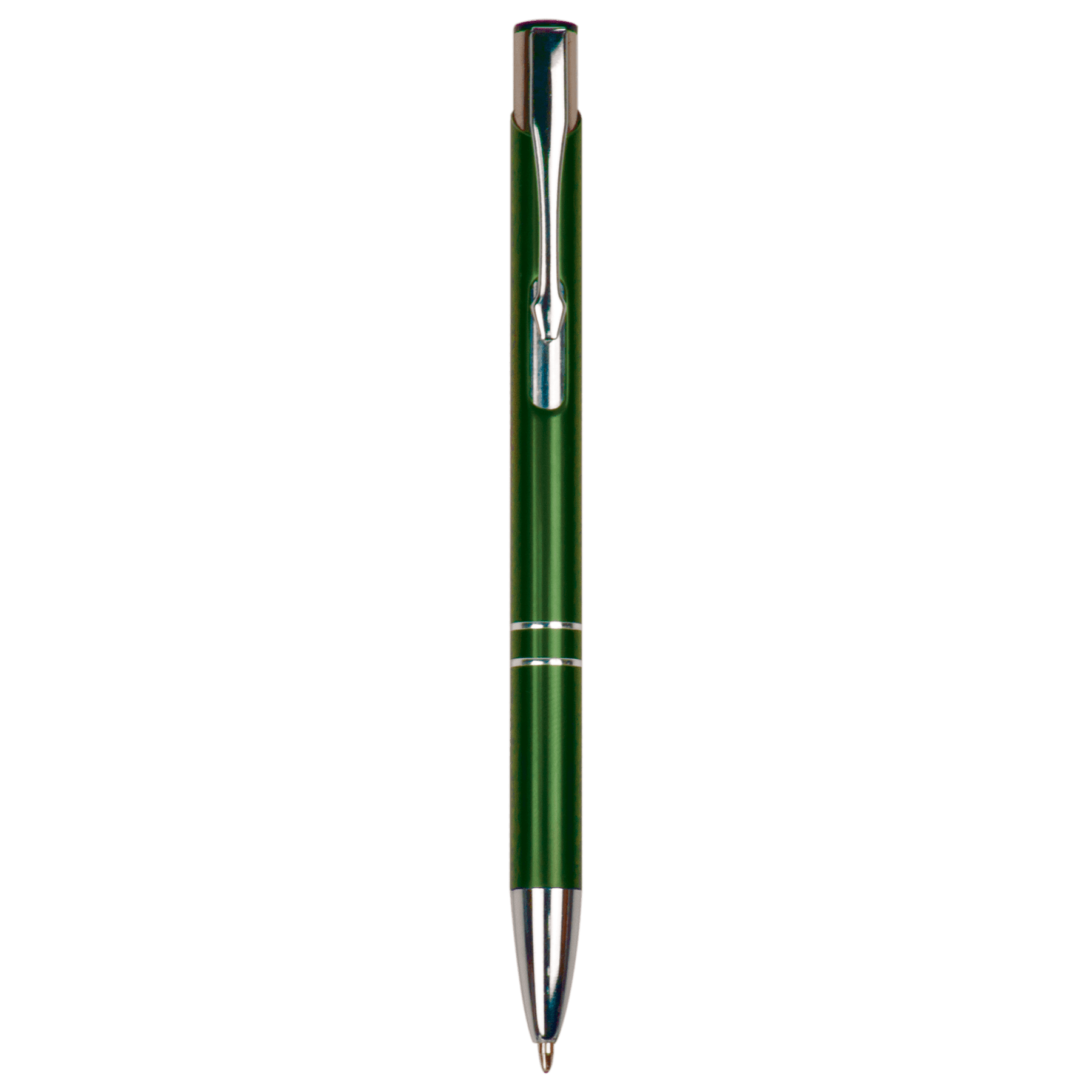 Green/Silver Trim Engravable Ballpoint Pen